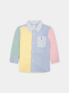 Camicia multicolor per neonato con logo,Ralph Lauren Kids,926248001